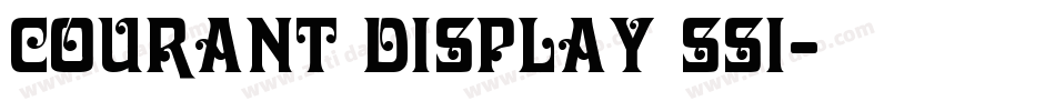 Courant Display SSi字体转换